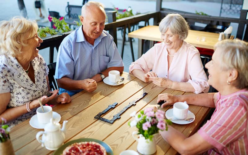 Seniors enjoying time together