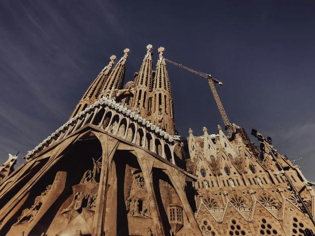 Low Angle Shot of La Sagrada Familia | best vacations for seniors with limited mobility px