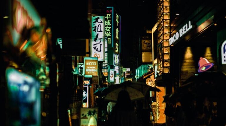 City Streets during Night | taco bell senior living px featured image